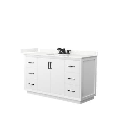 Strada 60-inch Single Vanity, Quartz Top