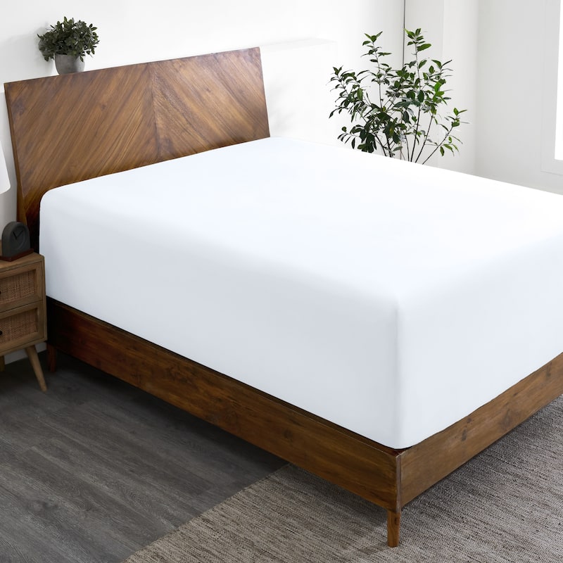 Bare Home Ultra-Soft Microfiber 22 Inch Extra Deep Pocket Fitted Sheet - Twin XL - White