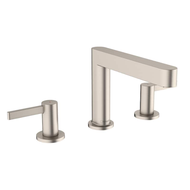 Hansgrohe 76033 Finoris 1.2 GPM Widespread Bathroom Faucet with Pop-Up - Brushed Nickel