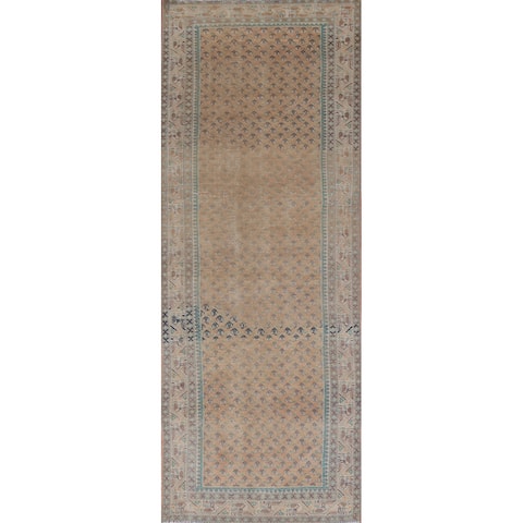 Traditional Tabriz Persian Hallway Runner Rug Hand-knotted Wool Carpet - 3'3" x 10'8"