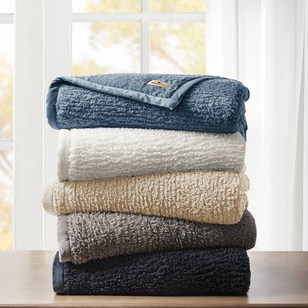 slide 1 of 17, Woolrich Burlington Solid Berber Blanket