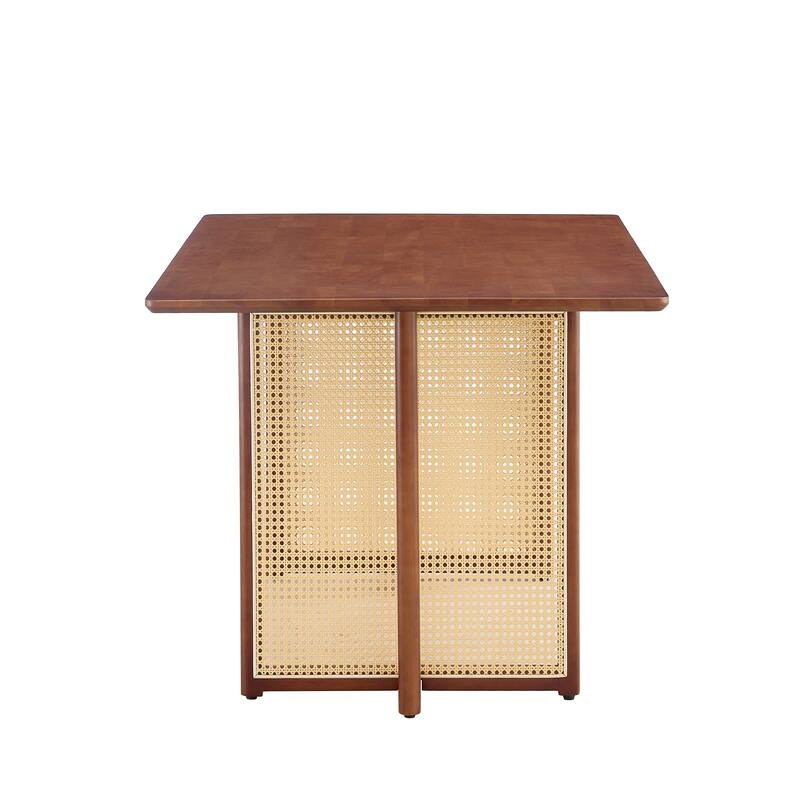 Country Retro Solid Wood Dining Table for Dining Room, Living room, Office