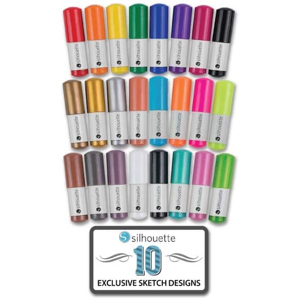 Shop Silhouette Cameo 3 Bundle Vinyl Starter Kit Sketch Pens