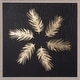 preview thumbnail 4 of 3, HUJI Gold Foiled Leaves Wood Carving Shadow Box Wall Art Wall Decor