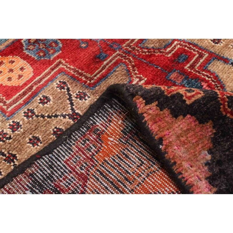 ECARPETGALLERY Hand-knotted Anatolian Vintage Brown Wool Rug - 4'0 x 8'4
