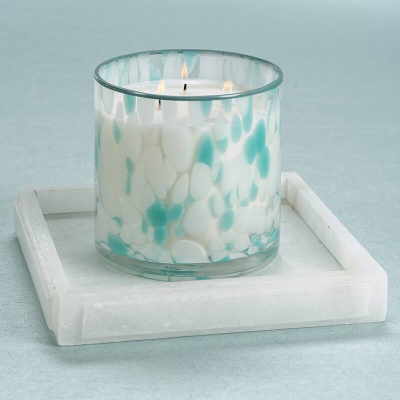 Sea Salt and Coastal Mist Blue Opal Scented Candle - 30 oz