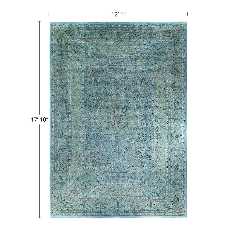 Overdyed, One-of-a-Kind Hand-Knotted Area Rug - Beige - 12' 1" x 17' 10"