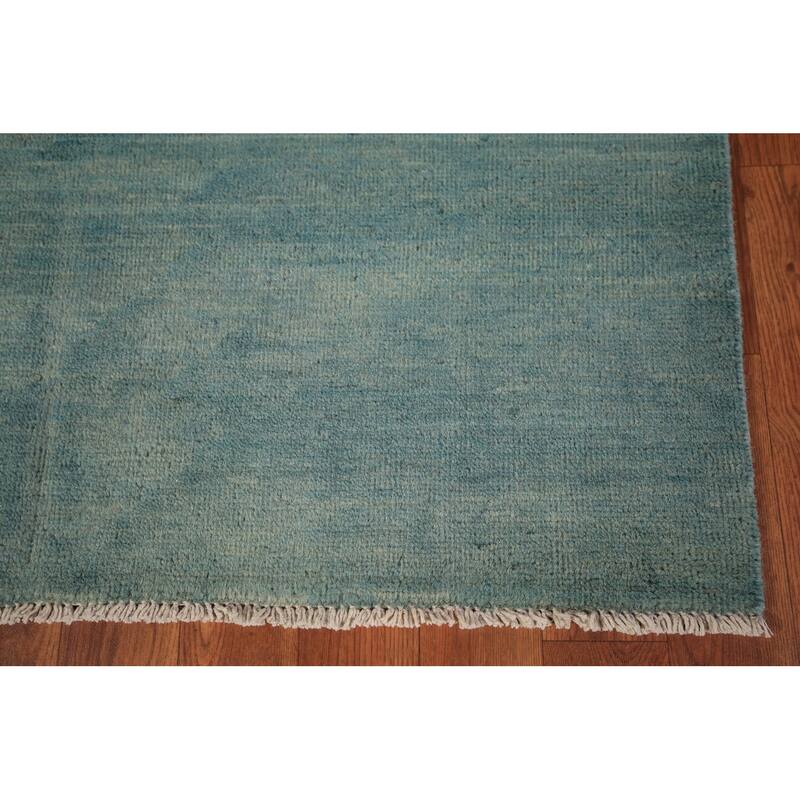 Blue Contemporary Gabbeh Oriental Foyer Rug Handmade Wool Carpet - 3'4" x 5'0"