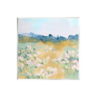 Stupell Abstract Meadow Flowers Wall Plaque Art Design by June Erica ...
