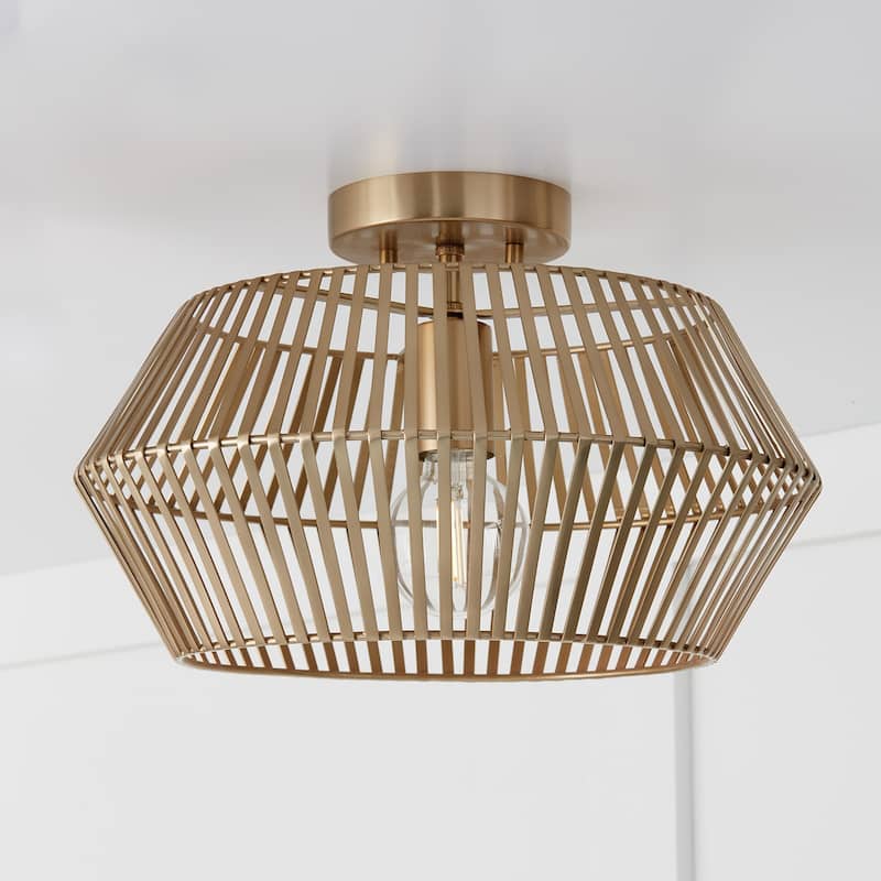 Kaiya 1-Light Semi-Flush - 15.5"W x 9.75"H
