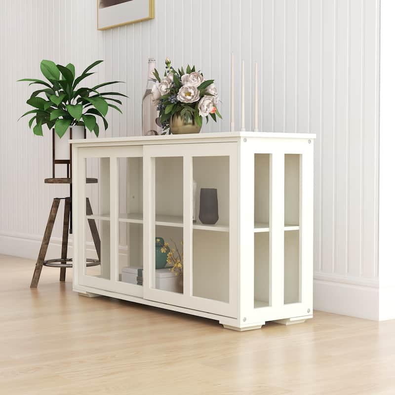 Kitchen Storage Stand Cupboard - White