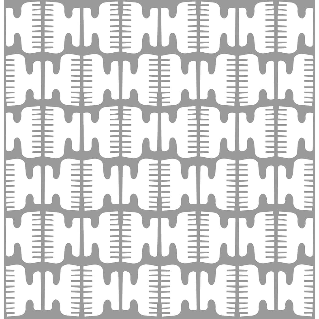 Black Pepper Paperie Grey Shift Peel & Stick Wallpaper