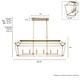 preview thumbnail 4 of 17, Hunter Laurel Ridge 6-Light Linear Chandelier - Kitchen Island, Dining Room - Modern Farmhouse, Candle, Industrial, Transitional