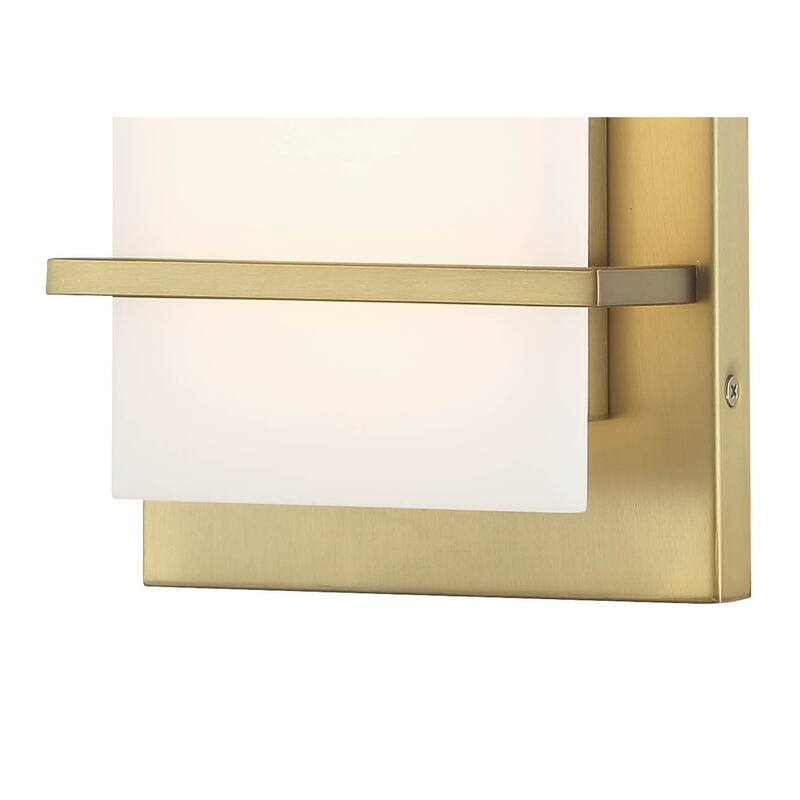 Minka Lavery 431-L Tarnos 16" Tall LED Wall Sconce with White Faux
