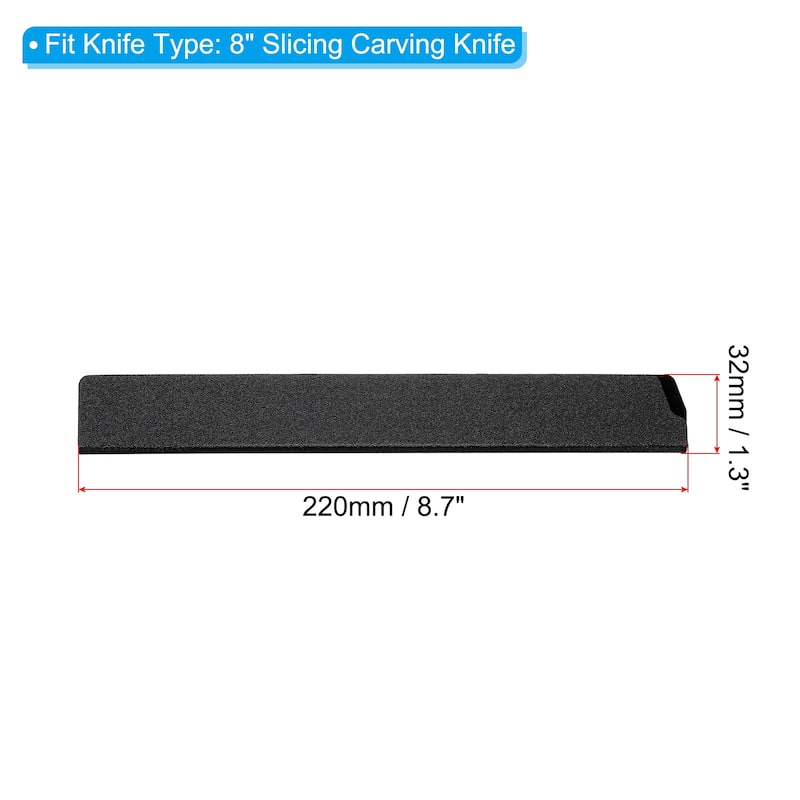 ABS Knife Cover Sleeves Edge Guard Blade Protector - Black 1 Pcs - 10" Kitchen Knife