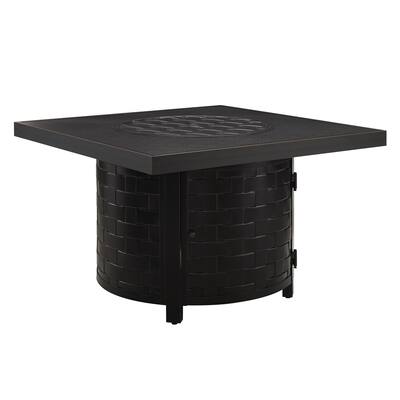 Henley Square Aluminum LPG/NG Fire Pit - One Size