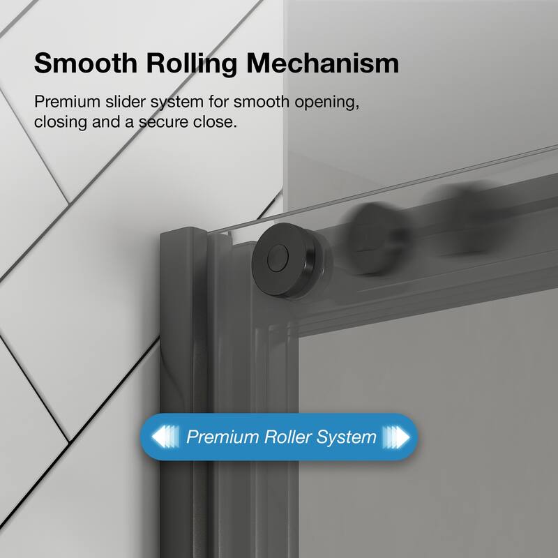 Zora Sliding Clear Alcove Shower Door