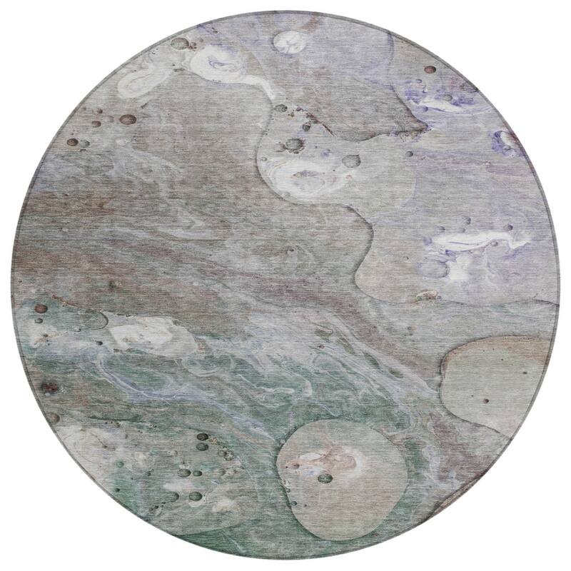 HomeRoots Abstract Transitional Rectangle Outdoor Rug