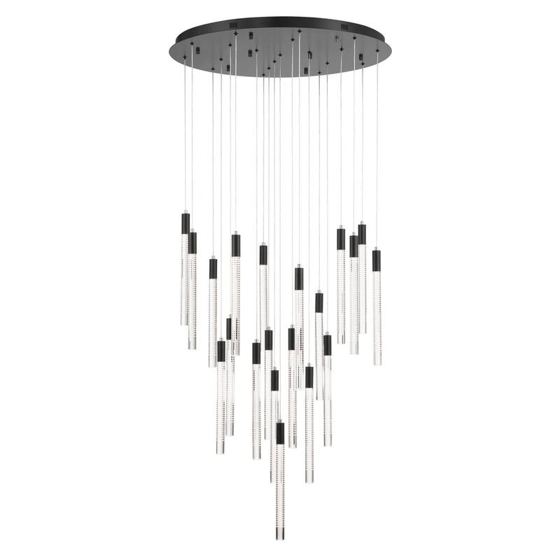 Artcraft Celine Integrated LED Chandelier - Black Finish