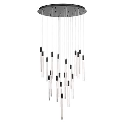 Artcraft Celine Integrated LED Chandelier - Black Finish