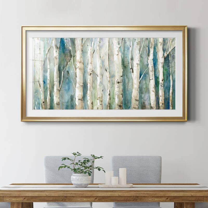 Birch River Walk- Premium Gallery Framed Print - Ready to Hang