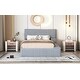 preview thumbnail 19 of 34, Full Velvet Platform Bed with Lateral Storage and Cushioned Compartments
