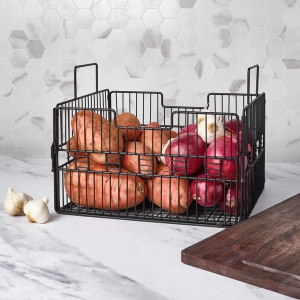 Gourmet Basics by Mikasa Madam Grid Stacking Basket - Thumbnail 2