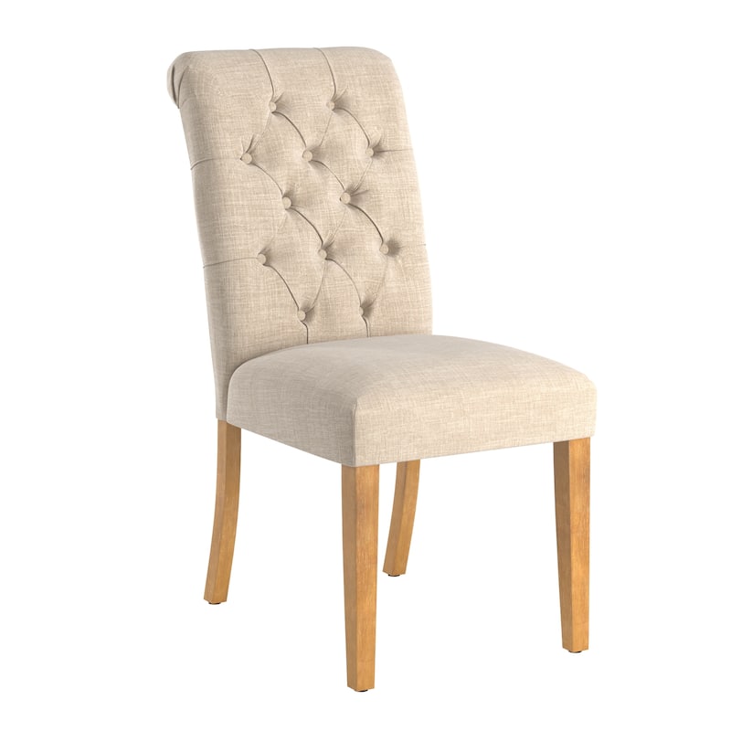 Benchwright Premium Tufted Rolled Back Parsons Chairs (Set of 2) by iNSPIRE Q Artisan