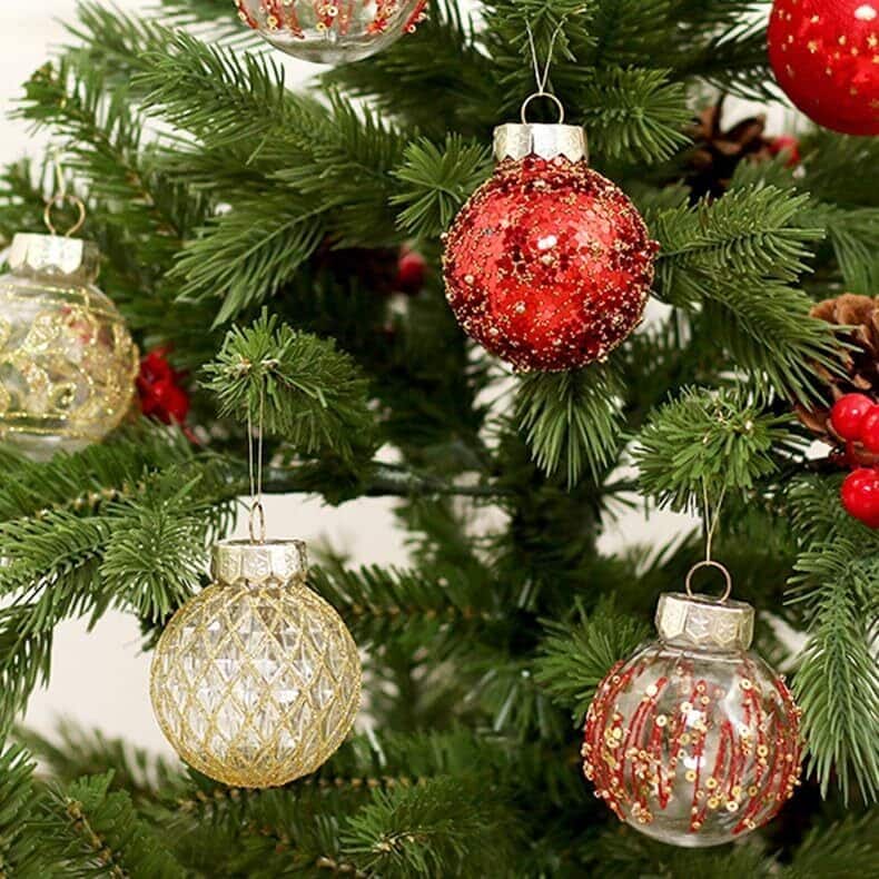 25 Pcs Christmas Decoration Ball Ornaments Set for Holiday Party Wedding - N/A