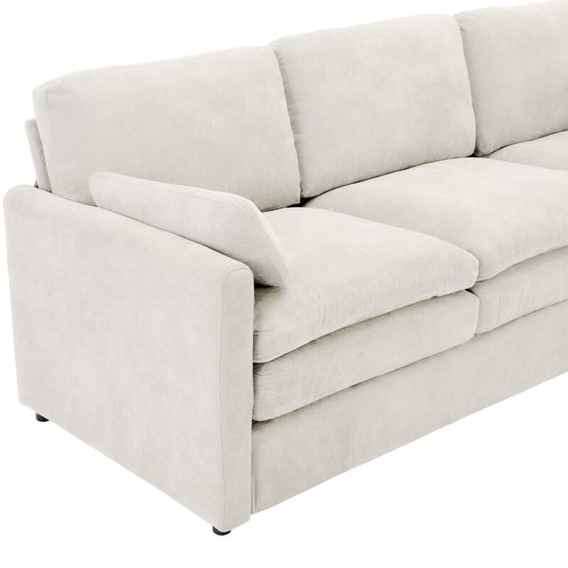 89" Oversized Chenille Cloud Comfy 3-seater Sofa