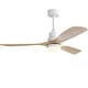 preview thumbnail 25 of 86, Sofucor 48/52 Inch Ceiling Fan with Light, Solid Wood Blades for Living Room, Bedroom,Smart Optional 52"-Remote Control-With light - White with Solid wood Blades
