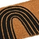 preview thumbnail 3 of 4, Natural Coir Doormat with Rainbow
