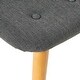 preview thumbnail 55 of 76, Hariata Mid-Century Modern Wingback Fabric Chair/Ottoman Set by Christopher Knight Home