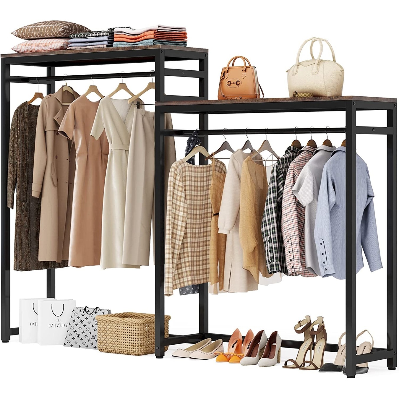 https://ak1.ostkcdn.com/images/products/is/images/direct/20f2101aa026f1a8880b862145839452fae7693b/Tribesigns-Free-Standing-Closet-Organizer%2C-Clothes-Garment-Racks-with-Storage-Shelves-and-Double-Hanging-Rod.jpg