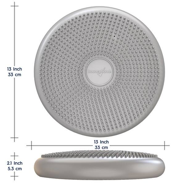 Bouncyband Big Wiggle Seat Sensory Cushion, Silver