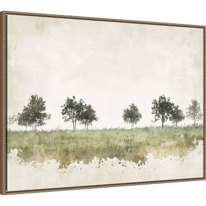 Still Woodland No. 1 by Mona Grace Framed Canvas Wall Art Print