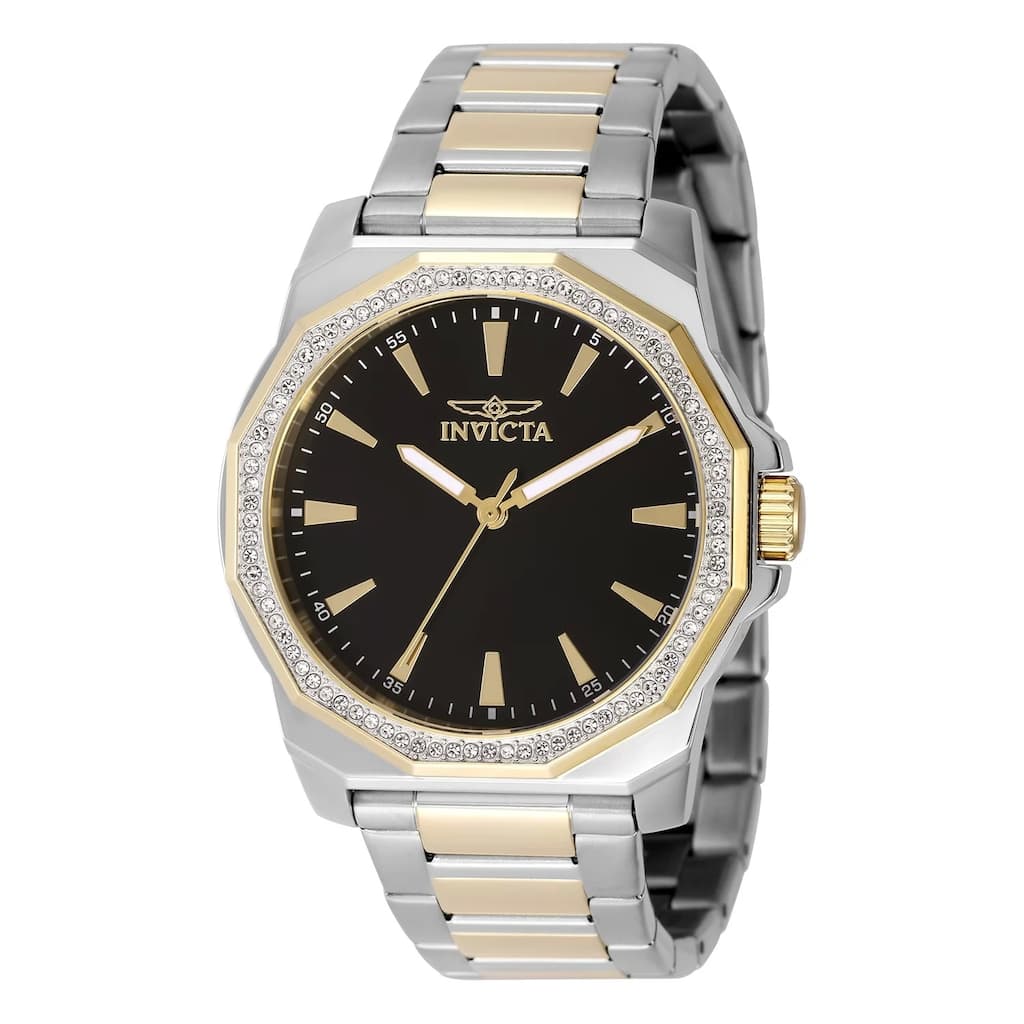Invicta Men's 49105 Speedway Quartz 3 Hand Black Dial Watch