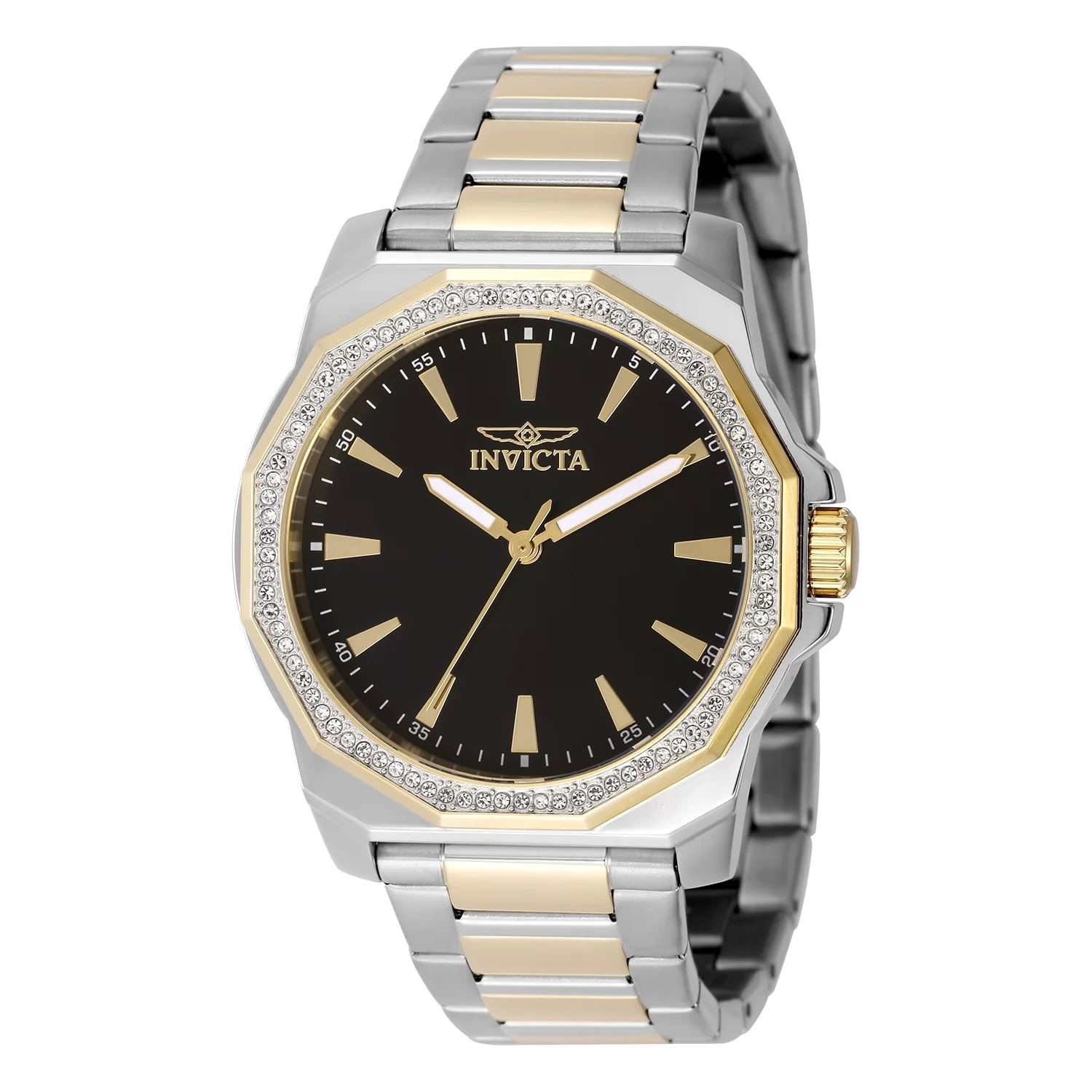 Invicta Men's 49105 Speedway Quartz 3 Hand Black Dial Watch