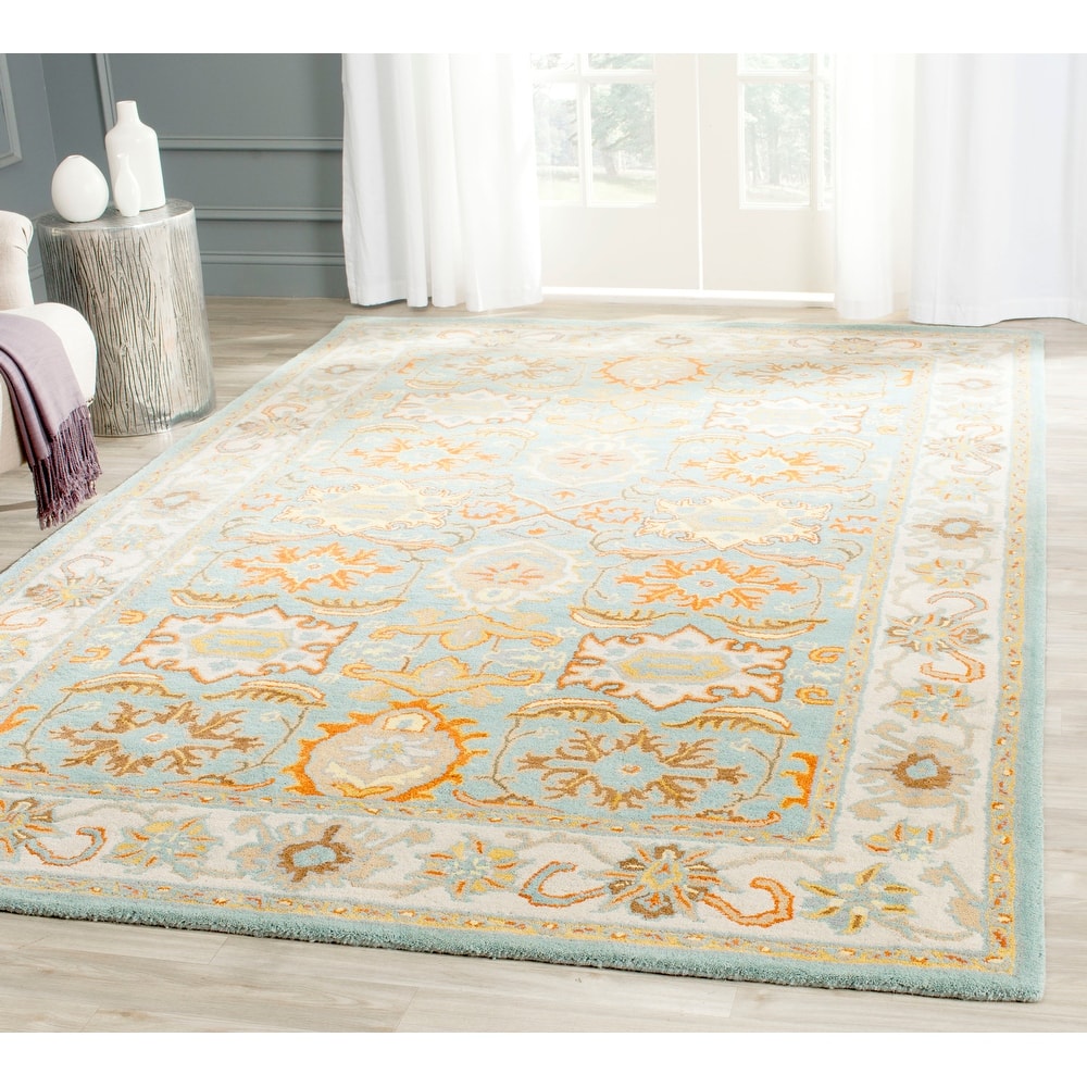SAFAVIEH Handmade Heritage Dot Daisy Traditional Oriental Wool Rug
