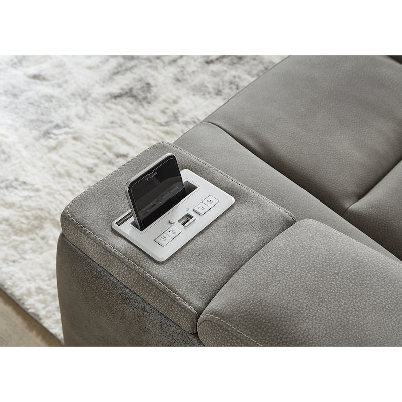 Signature Design by Ashley Next-Gen DuraPella Gray 2-Piece Upholstery Package - 86"W x 40"D x 43"H