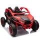 preview thumbnail 30 of 52, 24V Two-seater Kids Ride On UTV w/Parents Control,400W Super High Power,Four-Wheel Suspension,Bluetooth,MP3,USB,LED Light,Horn