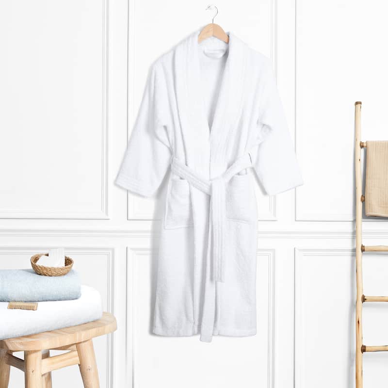 American Soft Linen Women's 100% Cotton Terry Bathrobe - Soft, Absorbent, Quick Dry Turkish Robes for Women
