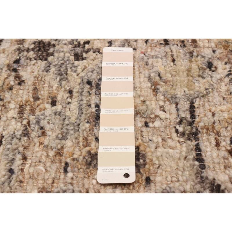 ECARPETGALLERY Hand-knotted Jules Serapi Beige Wool Rug - 9'1 x 12'4