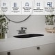 preview thumbnail 4 of 6, Karran Cinox Stainless Steel Oval Undermount Sink