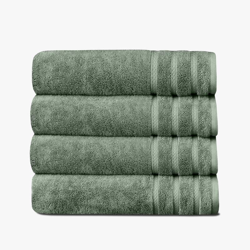 True Comfort Towels - Green - 4 Bath Towels