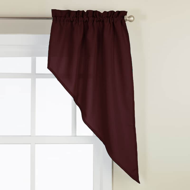 Opaque Ribcord Kitchen Curtain Pieces - Tiers/ Valances/ Swags