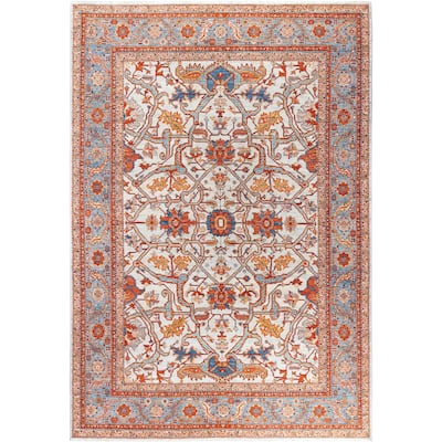 Serapi One-of-a-Kind Hand-Knotted Area Rug - Ivory - 8' 9" x 12' 2"