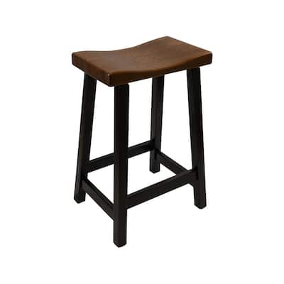 Amish Made Maple Urban Bar Stool with Elm Seat