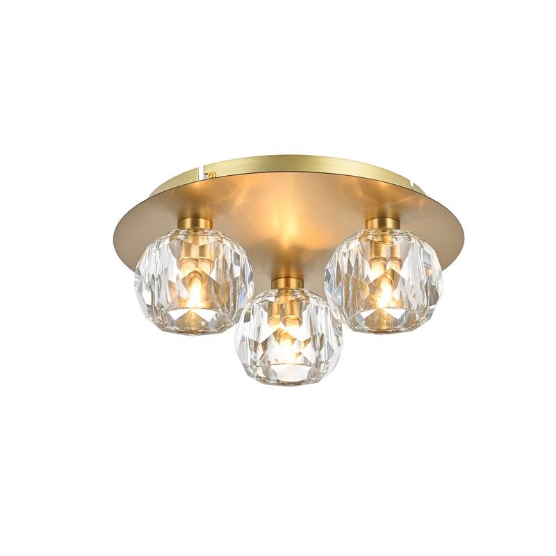 Indigo Home 3 Light Ceiling Lamp - Gold