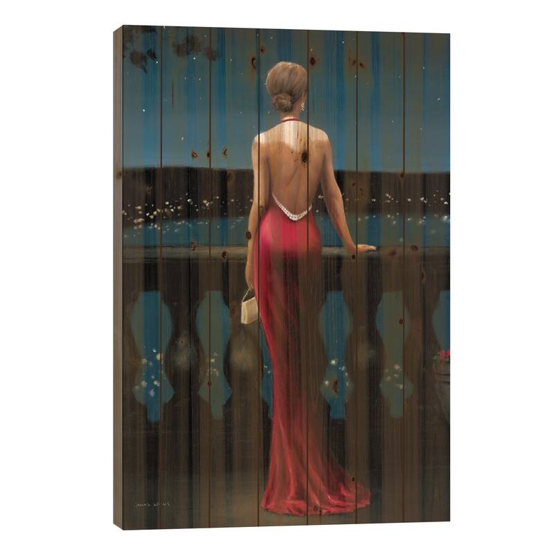 Thinking of Him Print On Wood by James Wiens - Multi-Color - 40x26x1.5